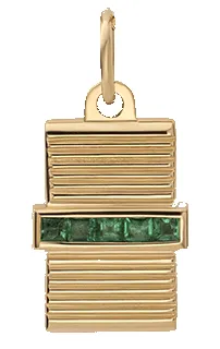 Vault Pendant w/Emeralds, Gold Vermeil sold by Miansai