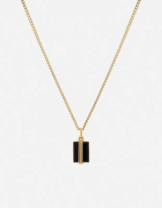Paolo Onyx Necklace, Gold Vermeil sold by Miansai