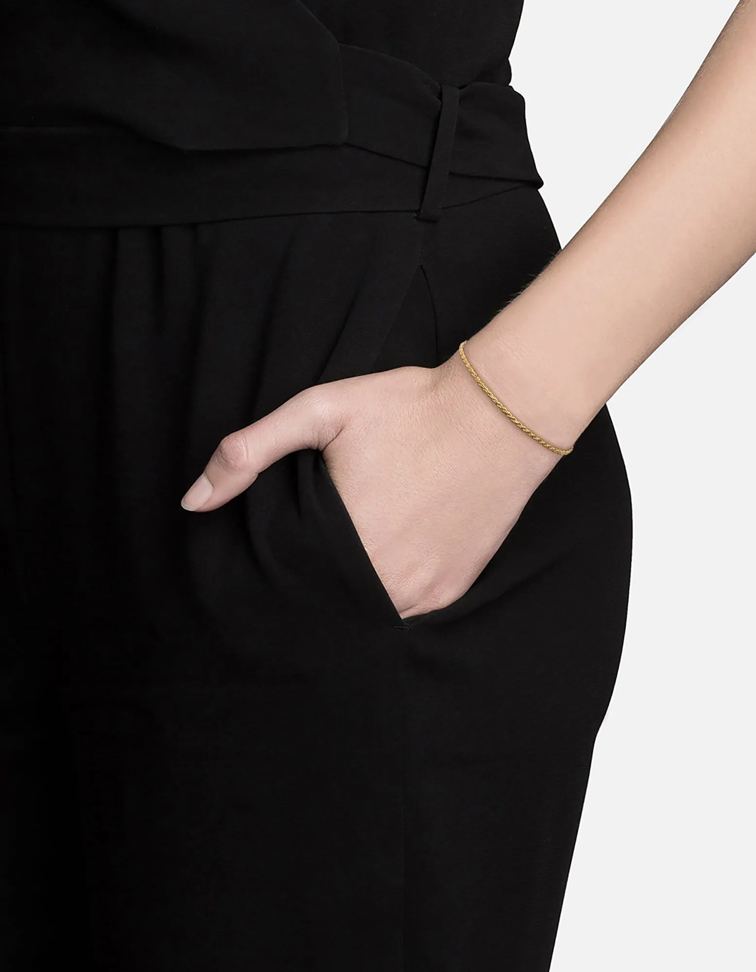 1.8mm Rope Chain Bracelet, Gold Vermeil sold by Miansai product image thumbnail 3