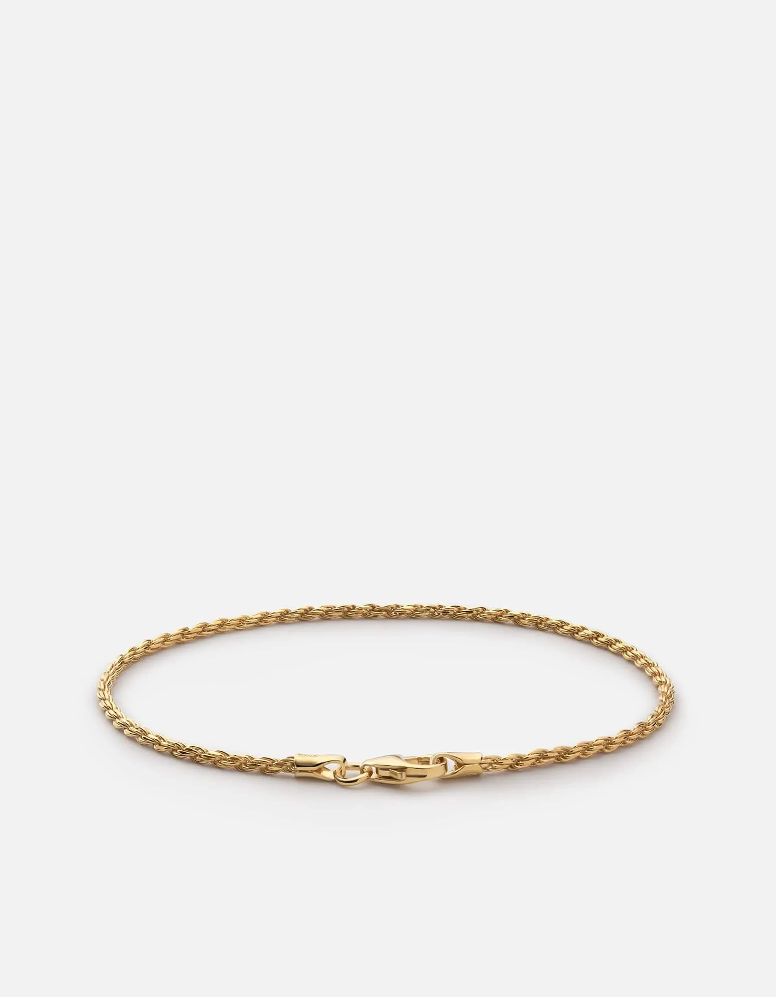 1.8mm Rope Chain Bracelet, Gold Vermeil sold by Miansai product image thumbnail 2