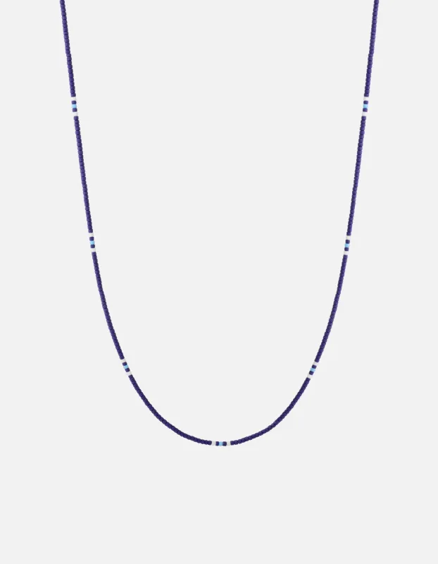 Avi Necklace, Sterling Silver w/Heishi Beads sold by Miansai