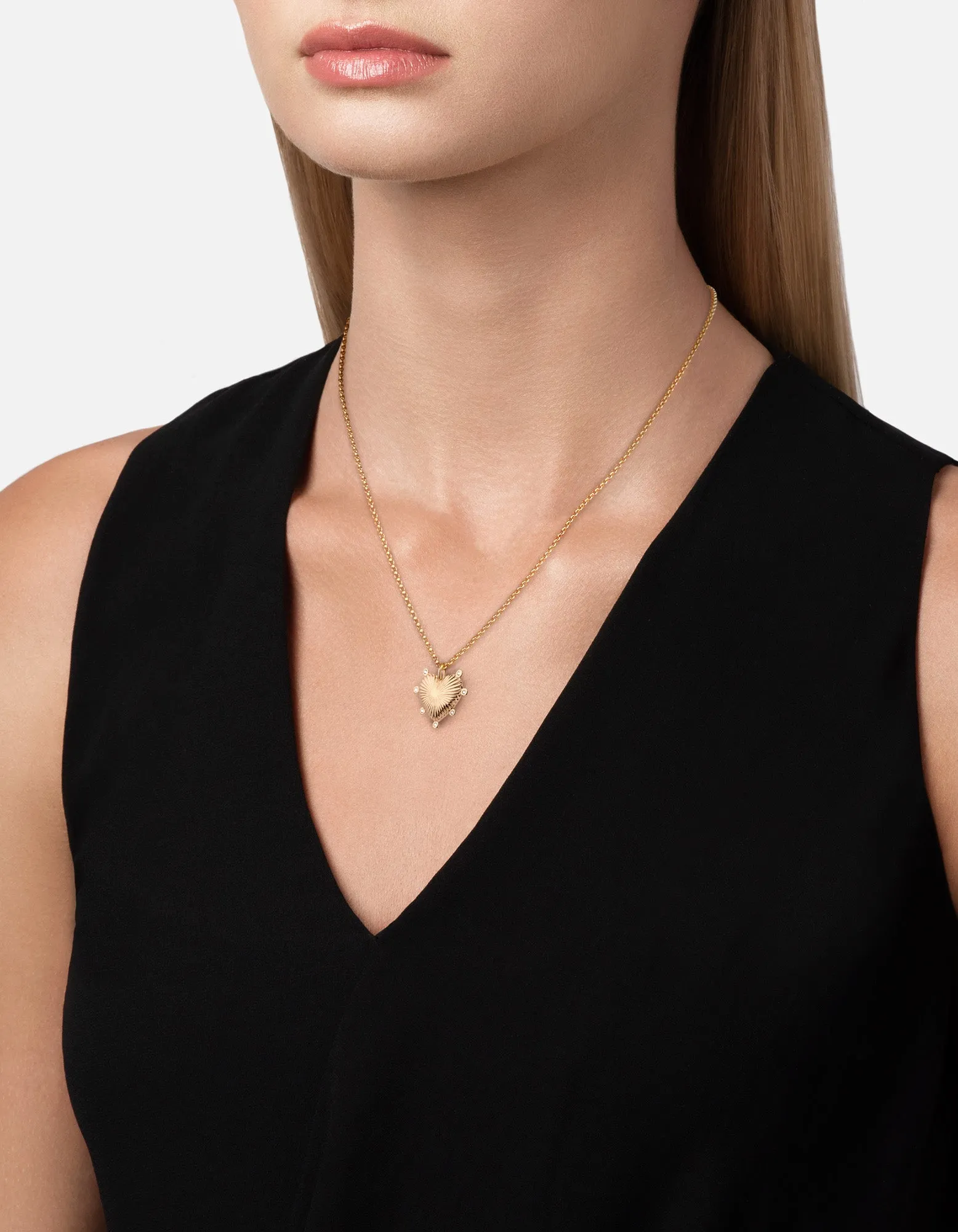 Eternal Love Heart Pendant Necklace, Gold Vermeil / Topaz sold by Miansai product image thumbnail 2