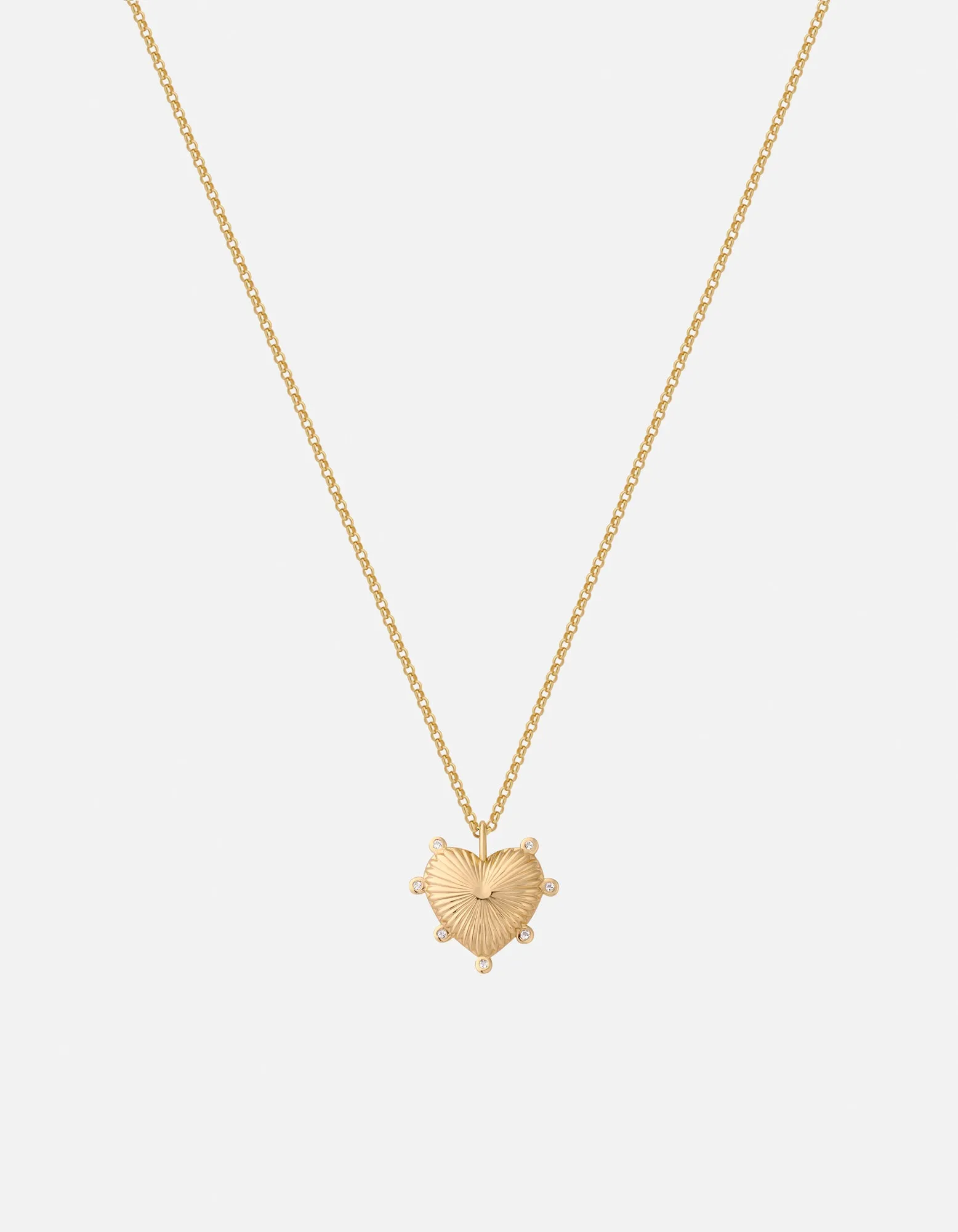 Eternal Love Heart Pendant Necklace, Gold Vermeil / Topaz sold by Miansai