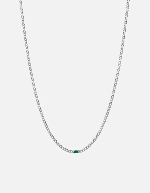 Lyra Agate Chain Necklace, Sterling Silver sold by Miansai