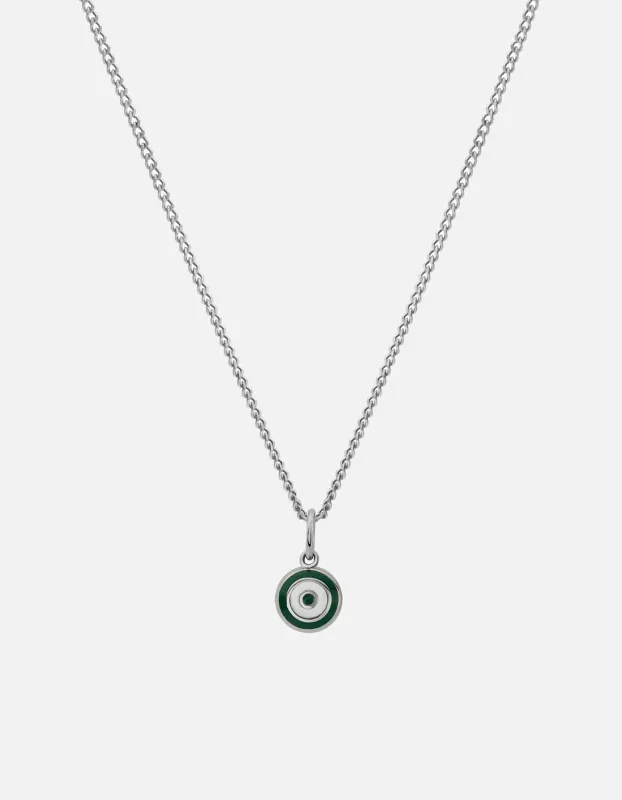 Ojos Necklace, Sterling Silver/Green sold by Miansai