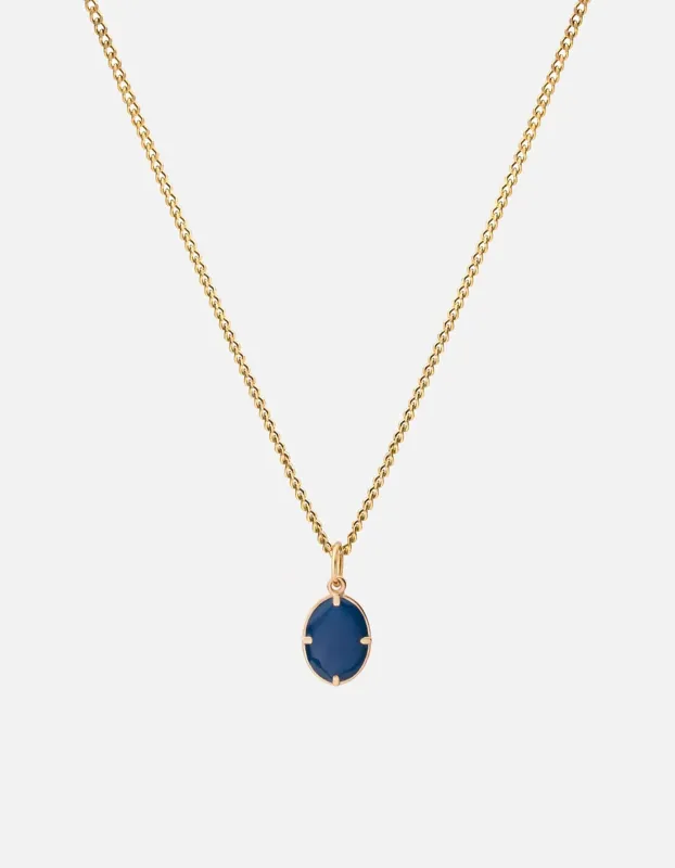 Portal Necklace, Gold Vermeil/Blue sold by Miansai
