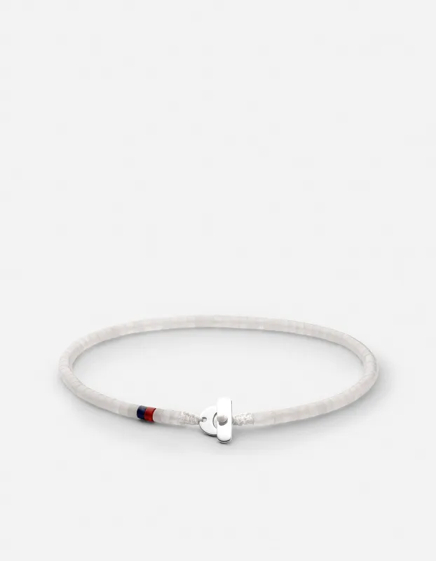 Zane Moonstone Bracelet, Sterling Silver sold by Miansai