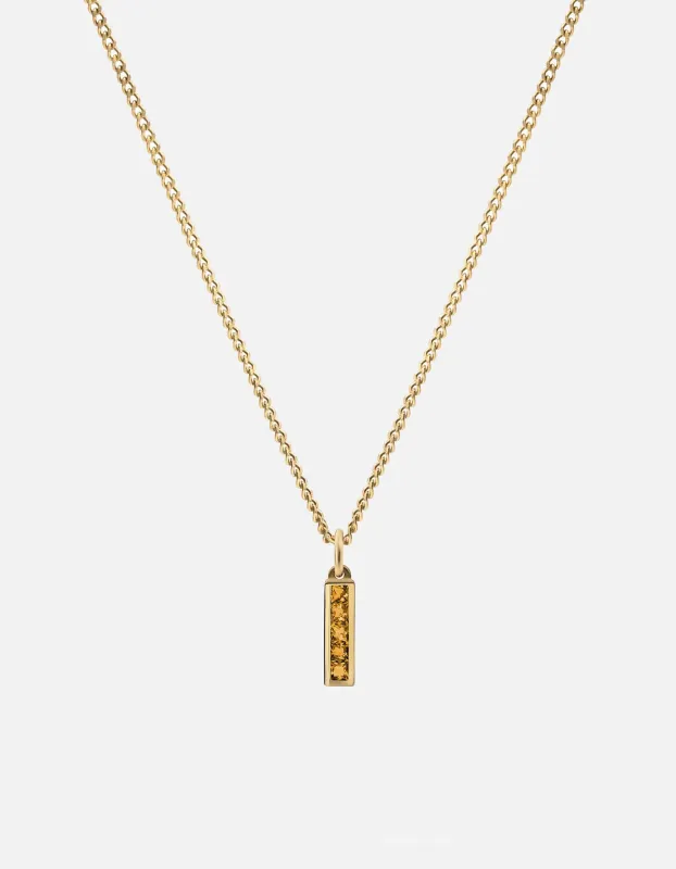 Slim Totem Citrine Necklace, Gold Vermeil sold by Miansai