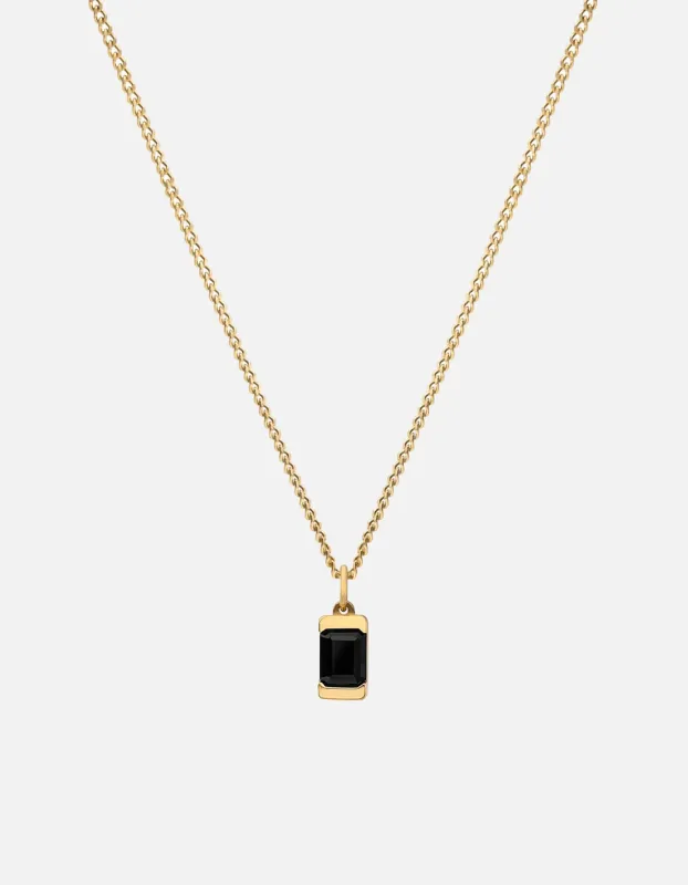 Valor Onyx Necklace, Gold Vermeil sold by Miansai