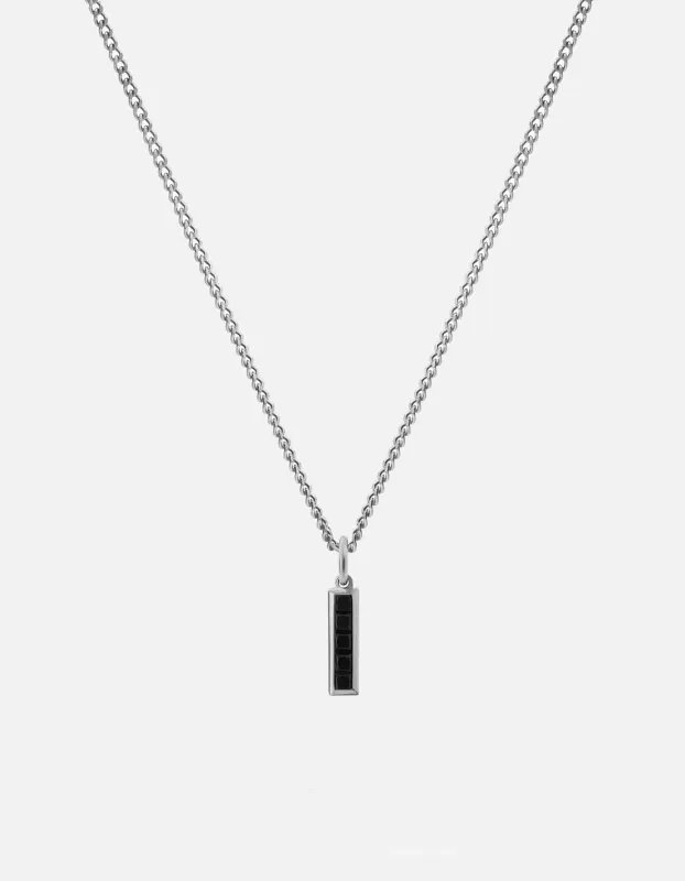 Slim Totem Onyx Necklace, Sterling Silver sold by Miansai