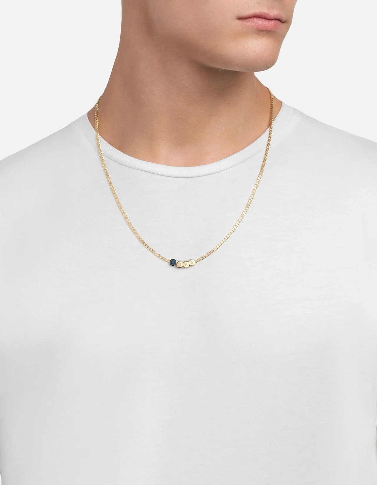 Eye of Time Type Chain Necklace, Gold Vermeil/Blue sold by Miansai product image thumbnail 3