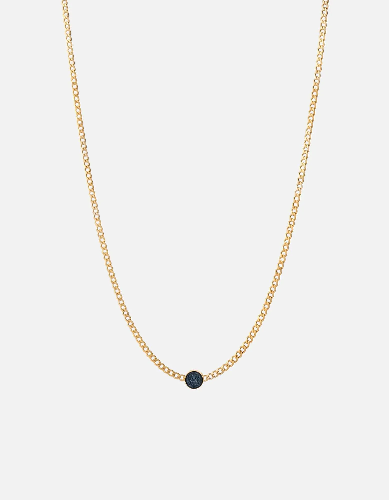 Eye of Time Type Chain Necklace, Gold Vermeil/Blue sold by Miansai
