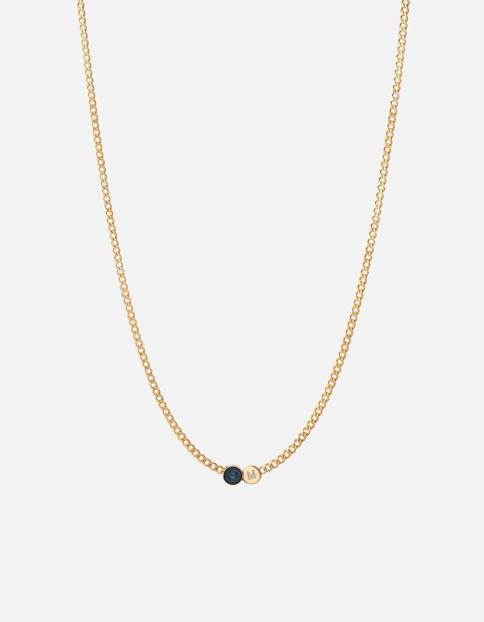 Eye of Time Type Chain Necklace, Gold Vermeil/Blue sold by Miansai product image thumbnail 4