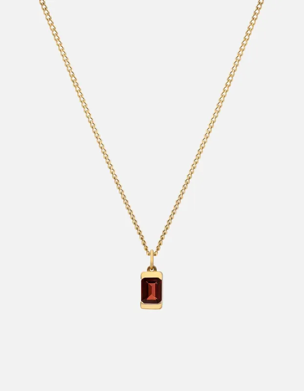 Valor Garnet Necklace, Gold sold by Miansai