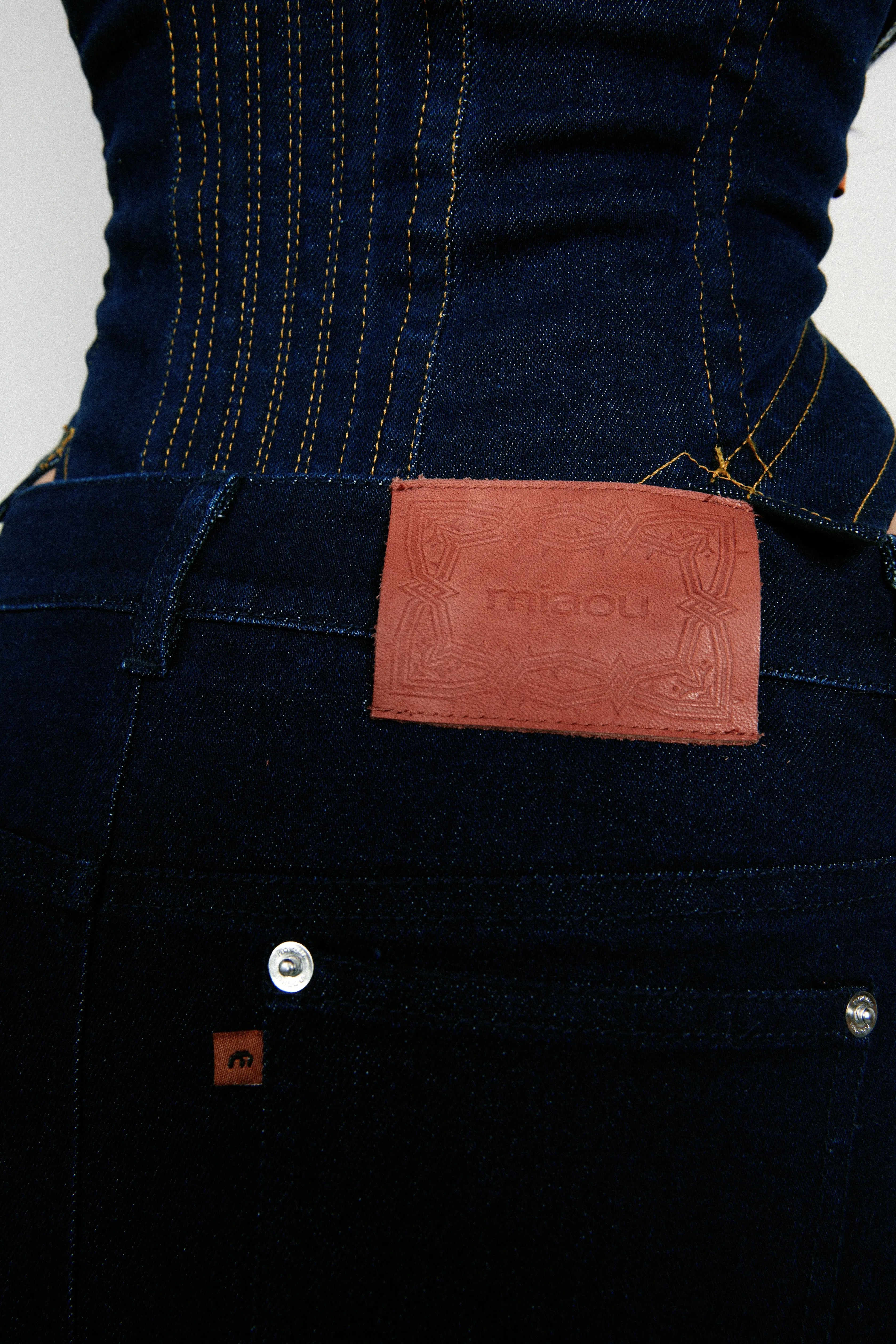 MISS MINI SKIRT - BLUE DENIM sold by Miaou product image thumbnail 4