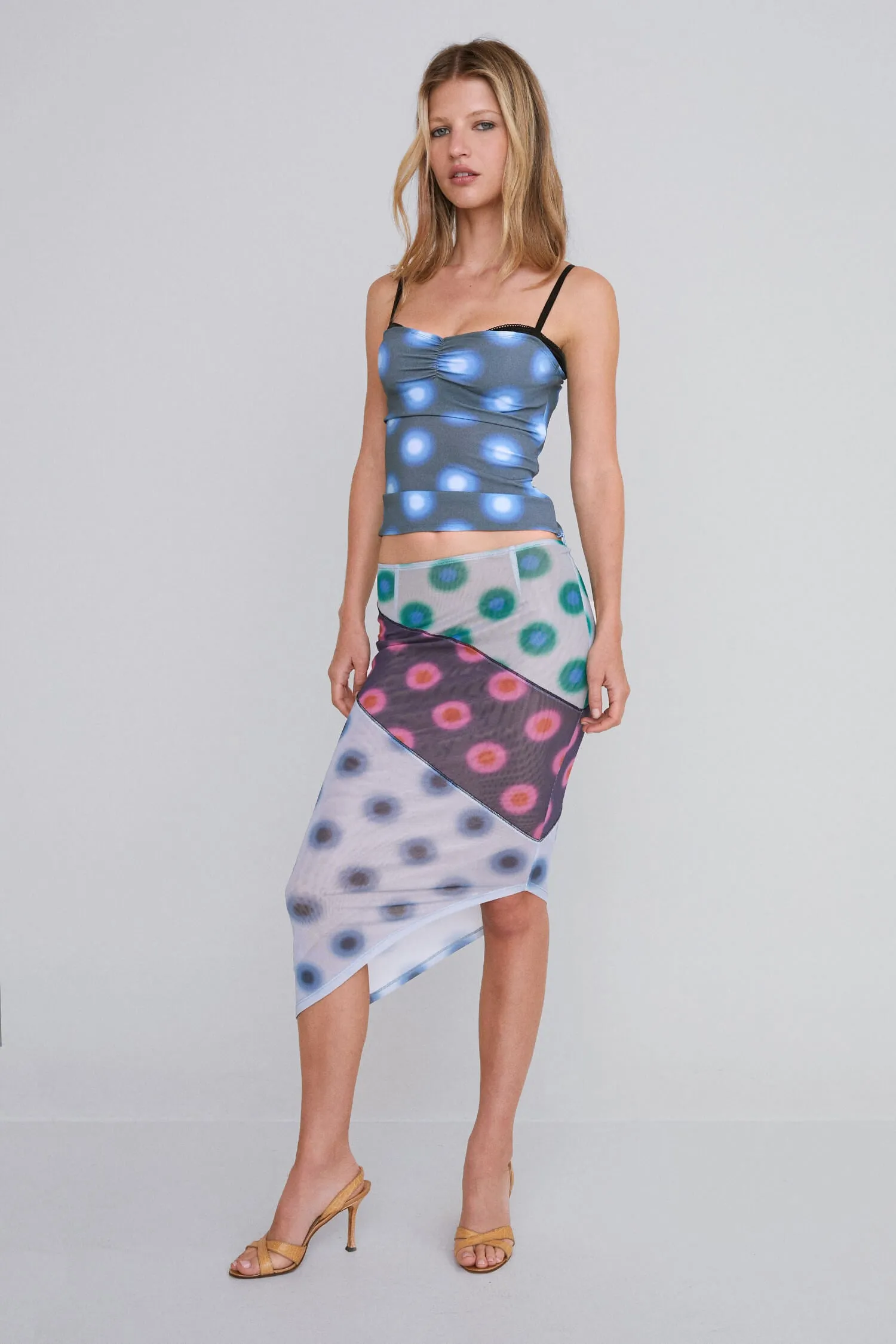 Miaou VERO SKIRT - POLKA DOT PATCHWORK | Parallel