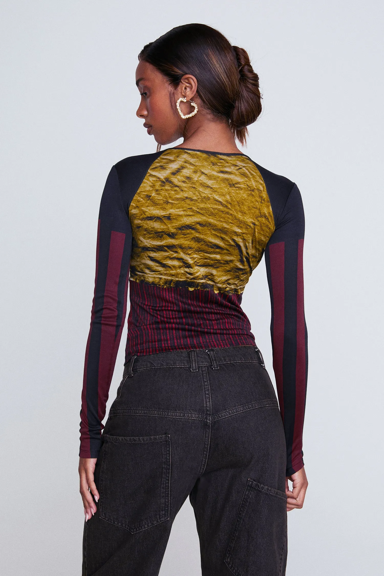 LONG SLEEVE TEE - CHEMISES IN ROUGE sold by Miaou product image thumbnail 4