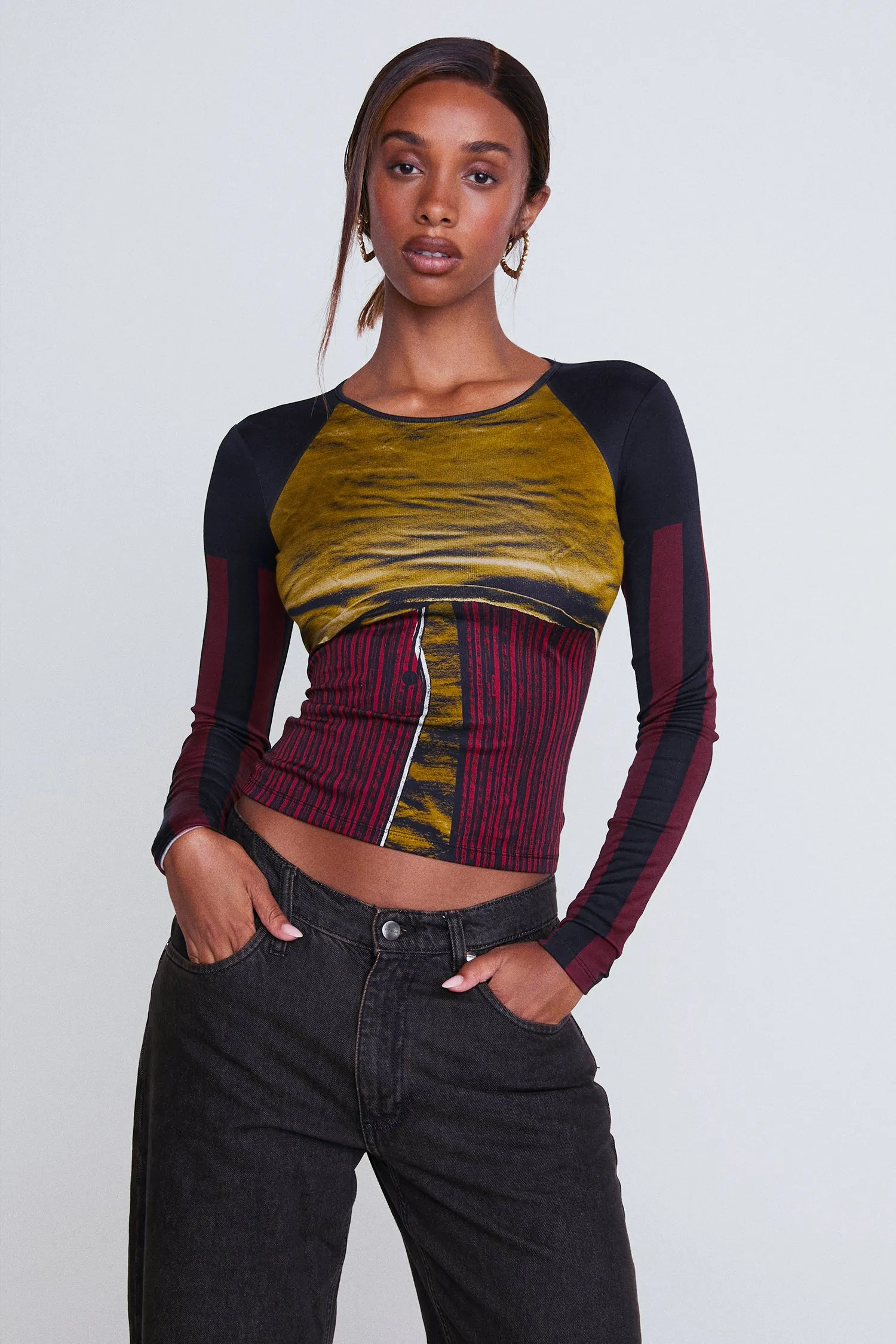 LONG SLEEVE TEE - CHEMISES IN ROUGE sold by Miaou