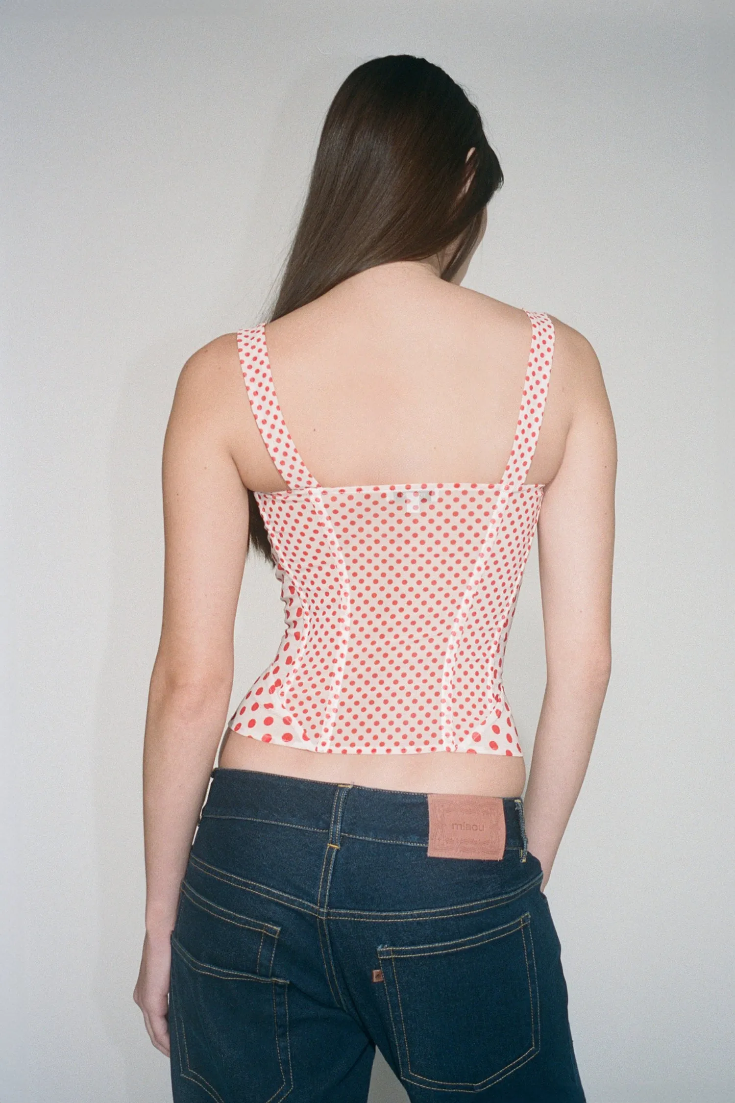 DEVILLE CORSET - WHITE POLKA DOT sold by Miaou product image thumbnail 5