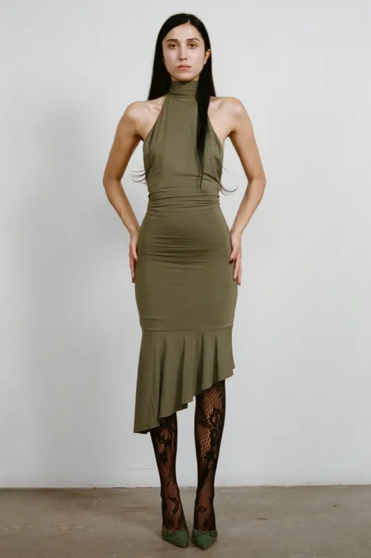 KARINA DRESS - OLIVE sold by Miaou