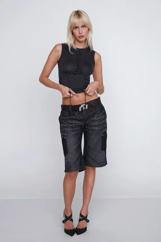 ZORA TANK - BLACK sold by Miaou