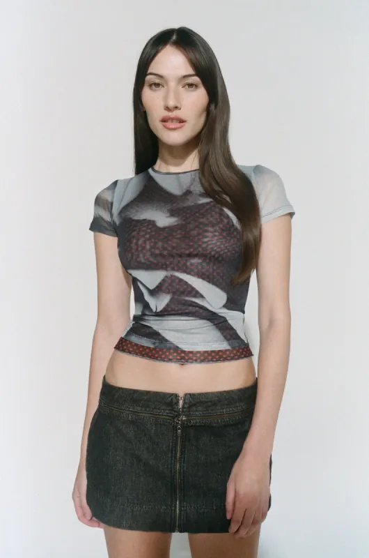 MINI TEE - FEATHER PRINT sold by Miaou