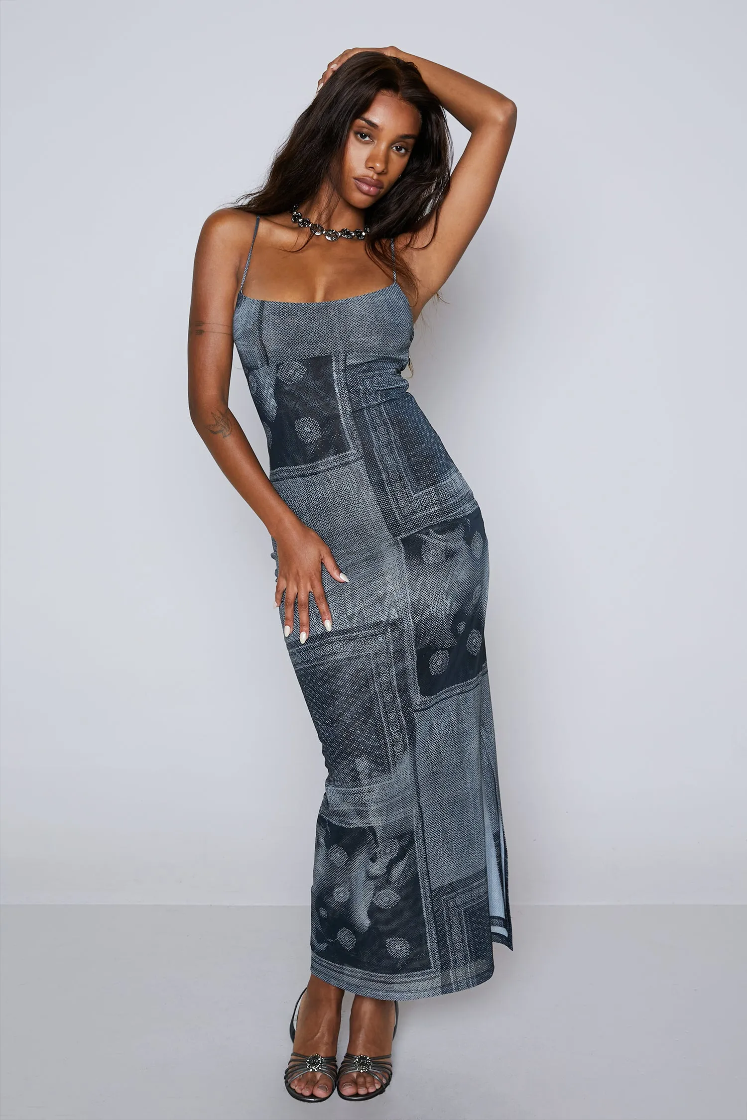 THAIS DRESS - SCIARPA PRINT sold by Miaou