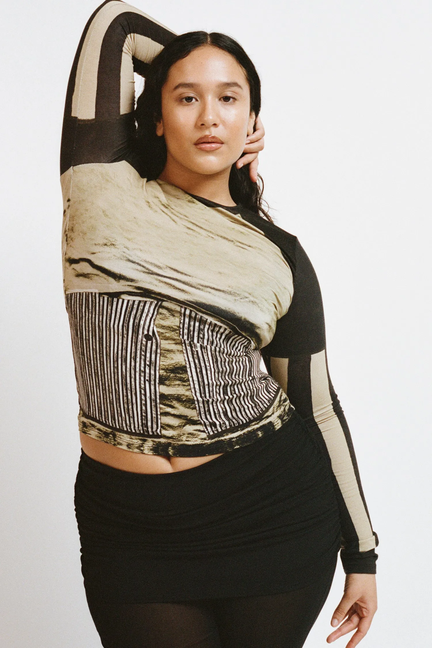 LONG SLEEVE TEE - CHEMISES IN VERT sold by Miaou