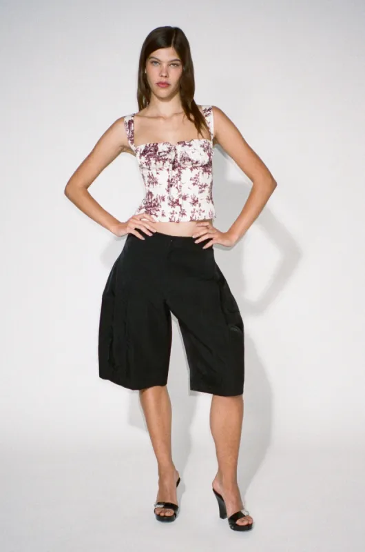 AGNES CORSET - MAROON TOILE sold by Miaou