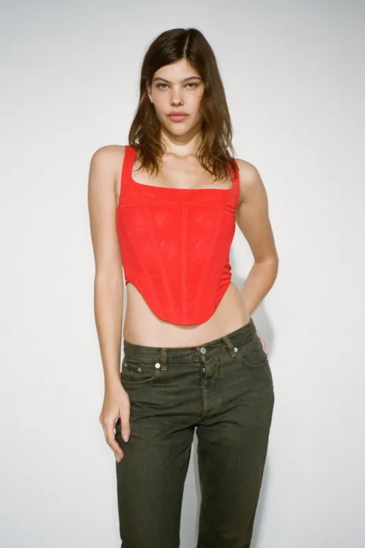 CAMPBELL CORSET - SCARLET sold by Miaou