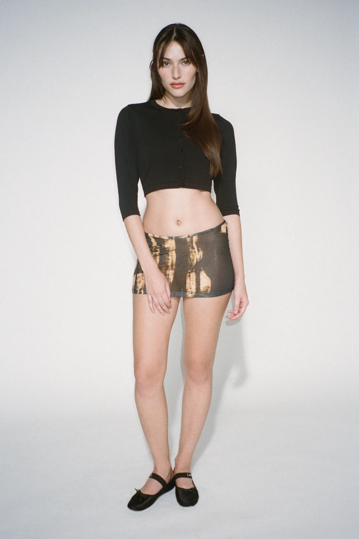 ELEKTRA SKIRT - TREADING BROWN sold by Miaou product image thumbnail 5