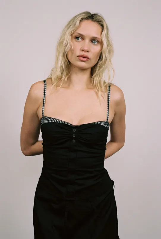 ENZO TOP - BLACK sold by Miaou