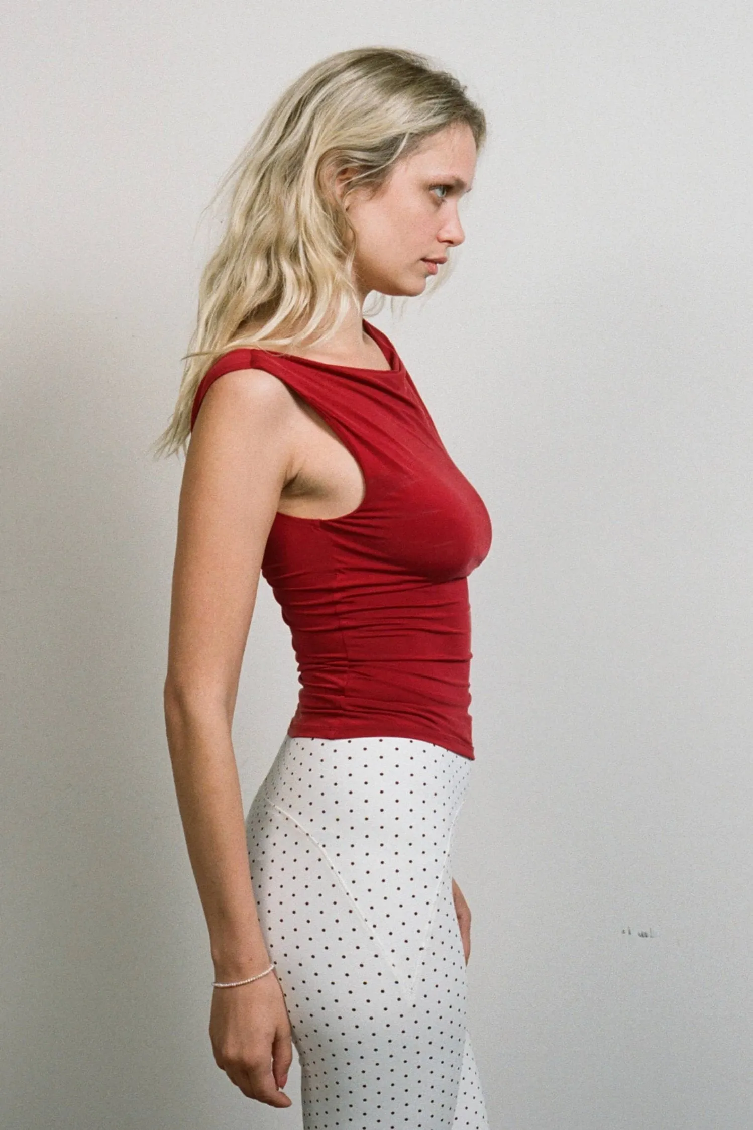 LANI TOP - BLUSH VEGAN SILK sold by Miaou product image thumbnail 4