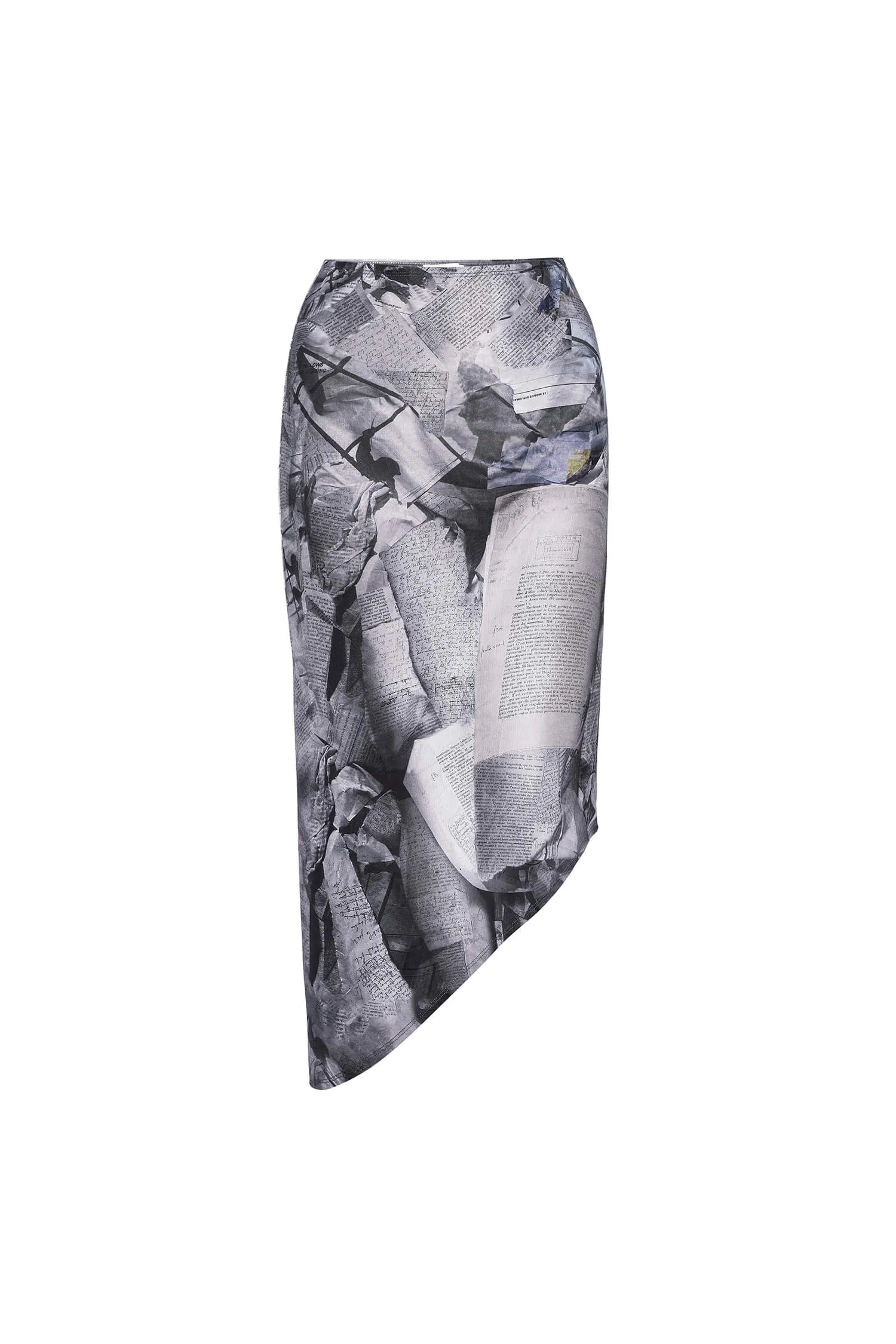 VERO SKIRT - NEWSPAPER TROMPE L'OEIL sold by Miaou product image thumbnail 2