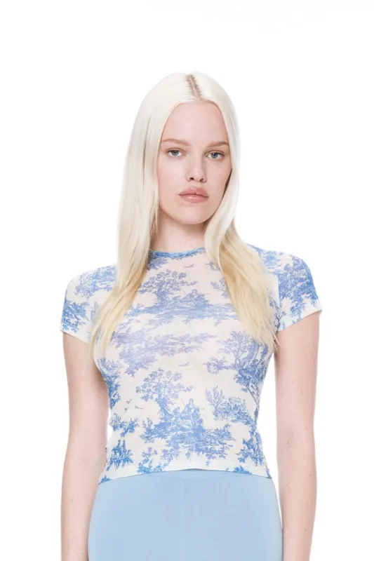 MINI TEE - BLUE TOILE sold by Miaou