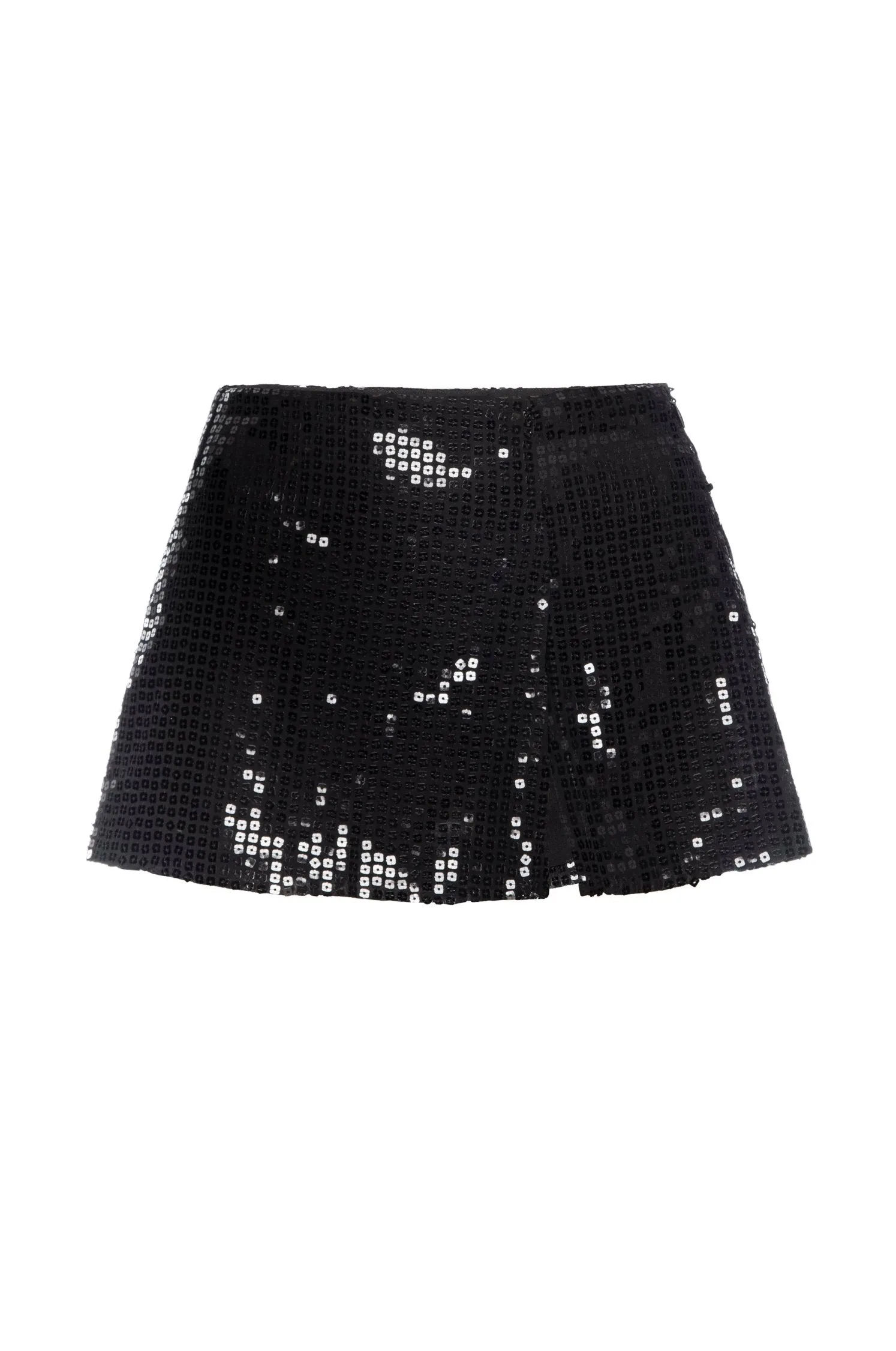 MICRO MINI SKIRT - BLACK SEQUIN sold by Miaou product image thumbnail 2