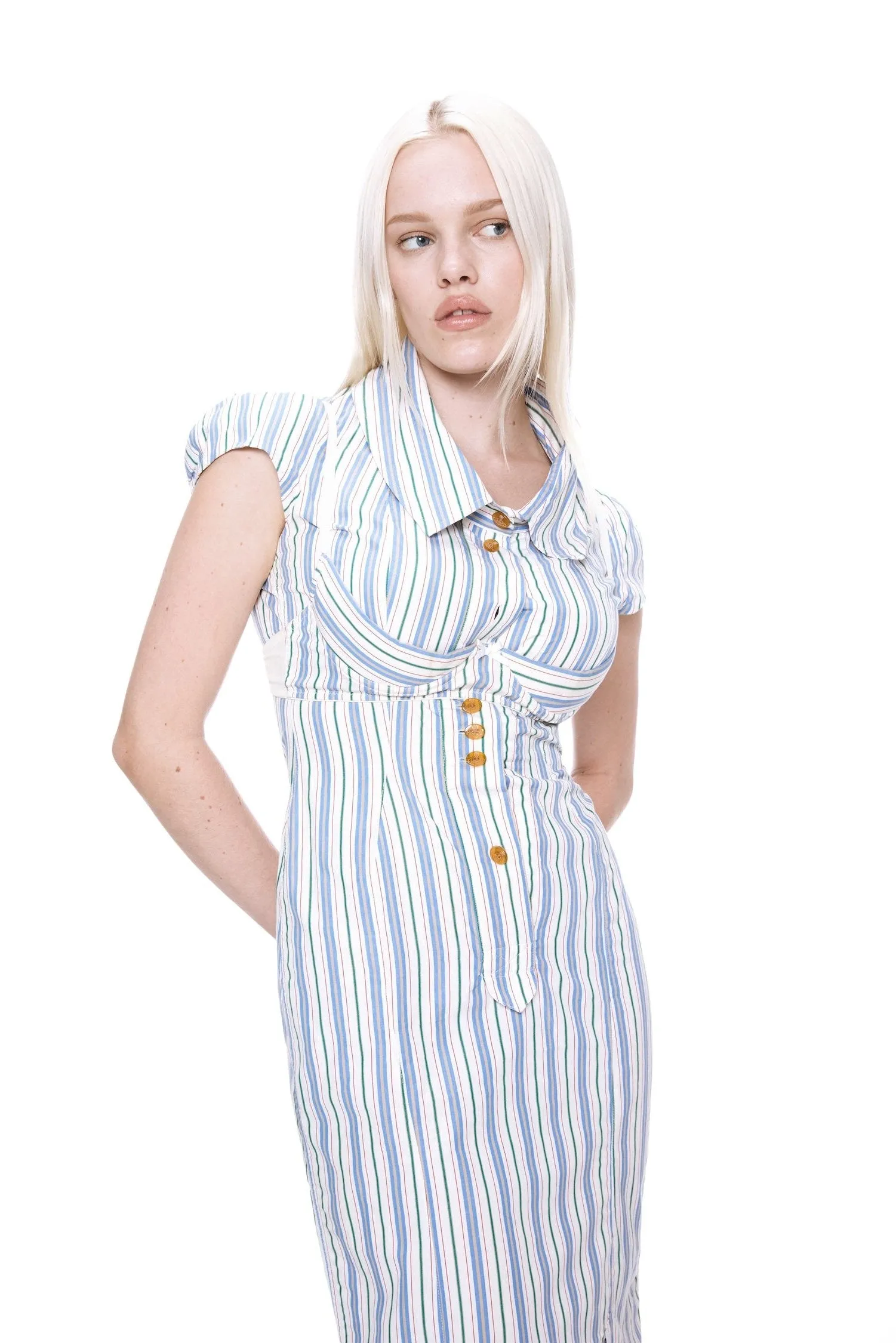 VIVIENNE WESTWOOD STRIPED MIDI DRESS sold by Miaou product image thumbnail 2