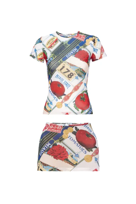 MINI TEE + ELEKTRA SKIRT - FIGARO sold by Miaou