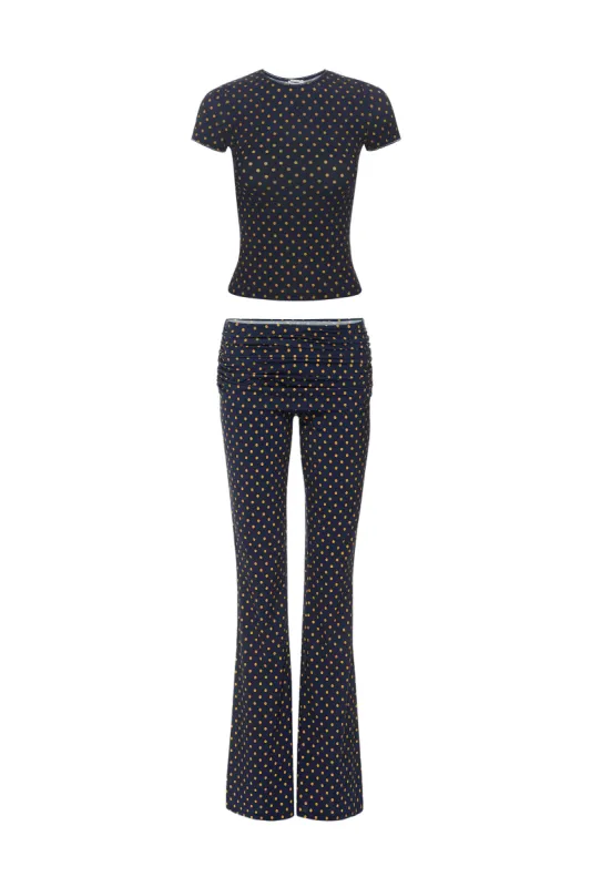 MINI TEE + ALANA PANT - POLKA DOT sold by Miaou