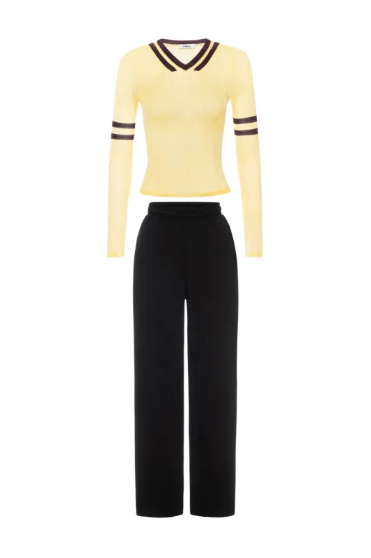 MONICA TOP + ZEV PANT sold by Miaou