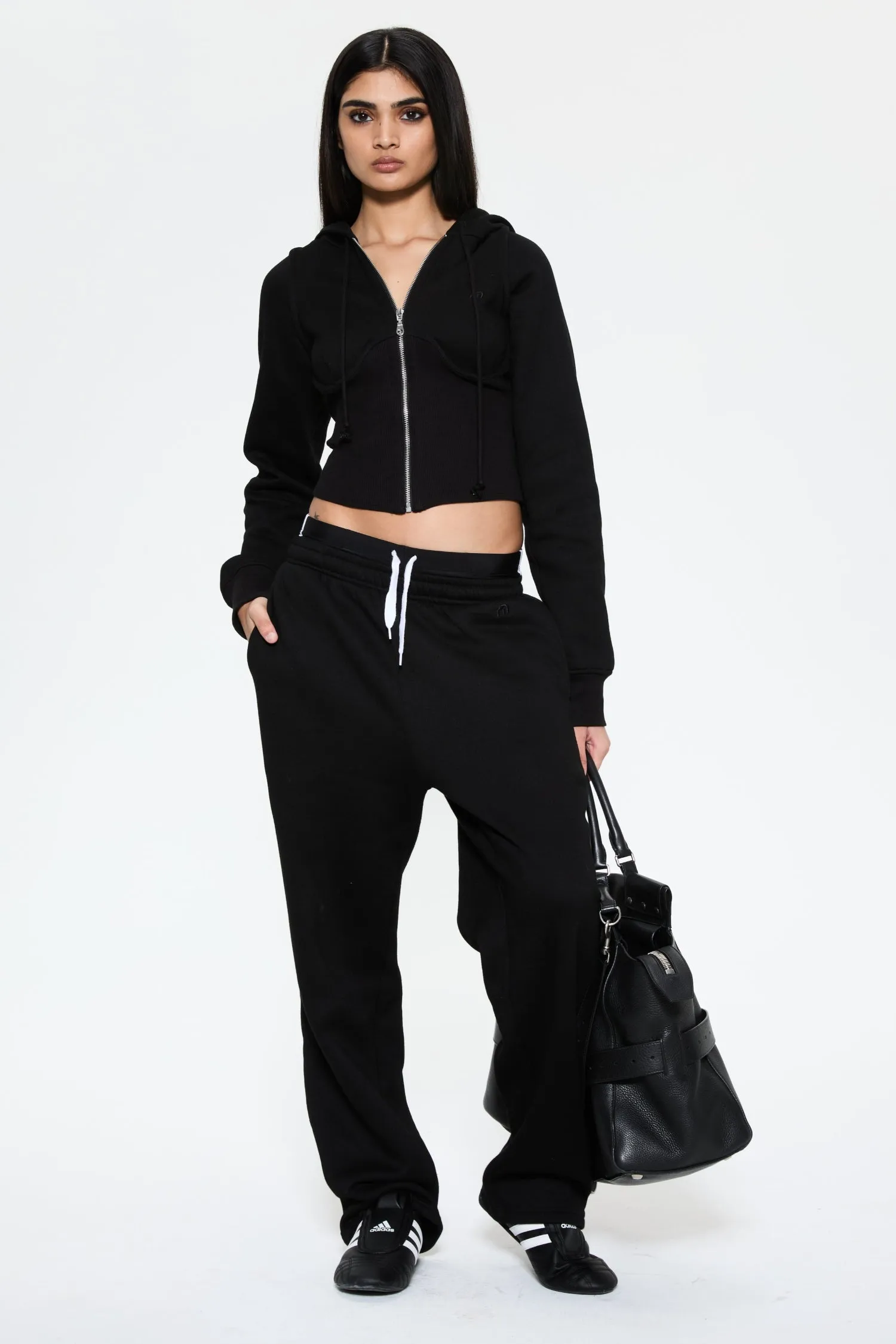 SADIE CORSET HOODIE - BLACK sold by Miaou product image thumbnail 3