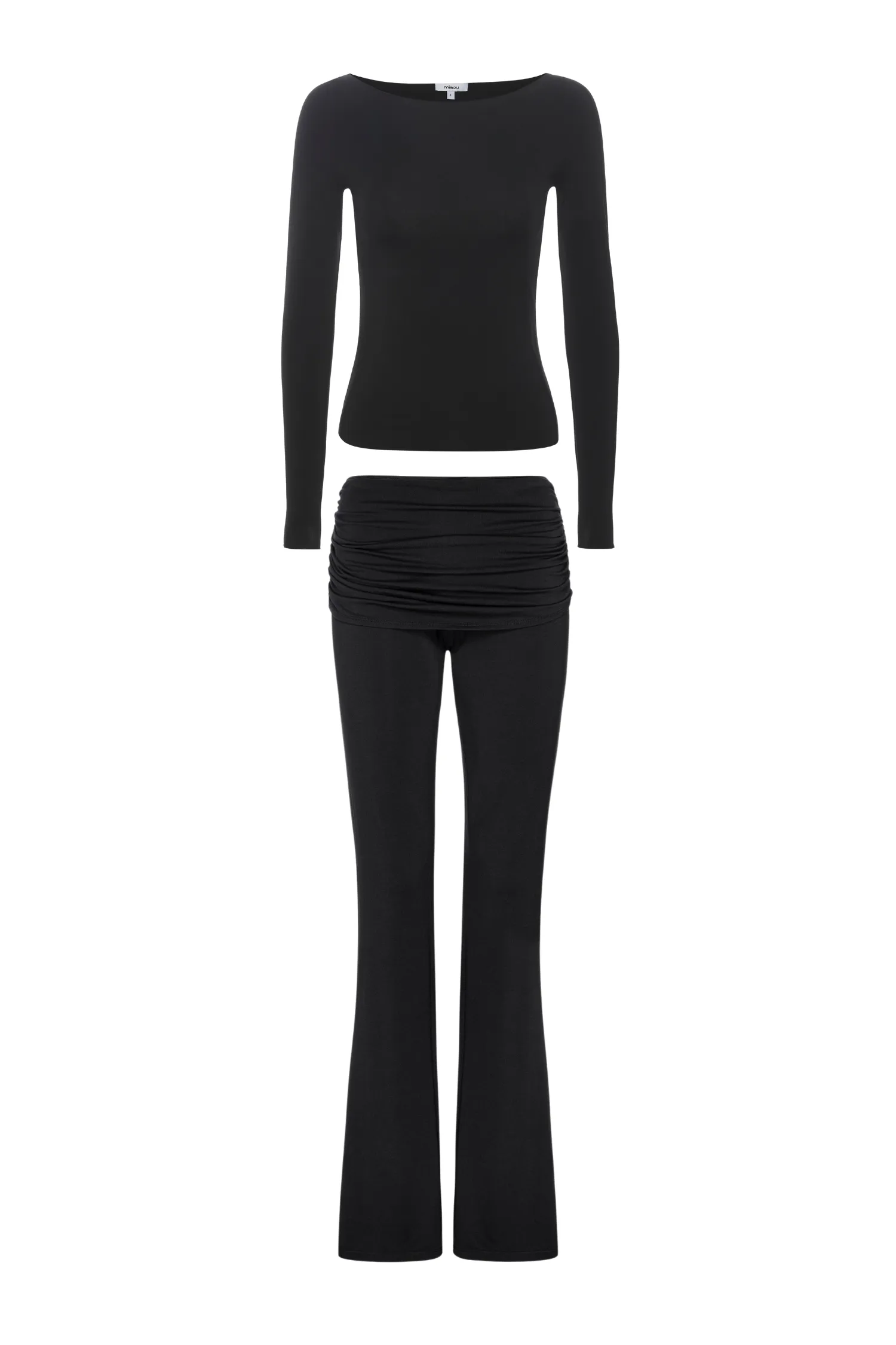 AMELIA TOP + ALANA PANT - BLACK sold by Miaou