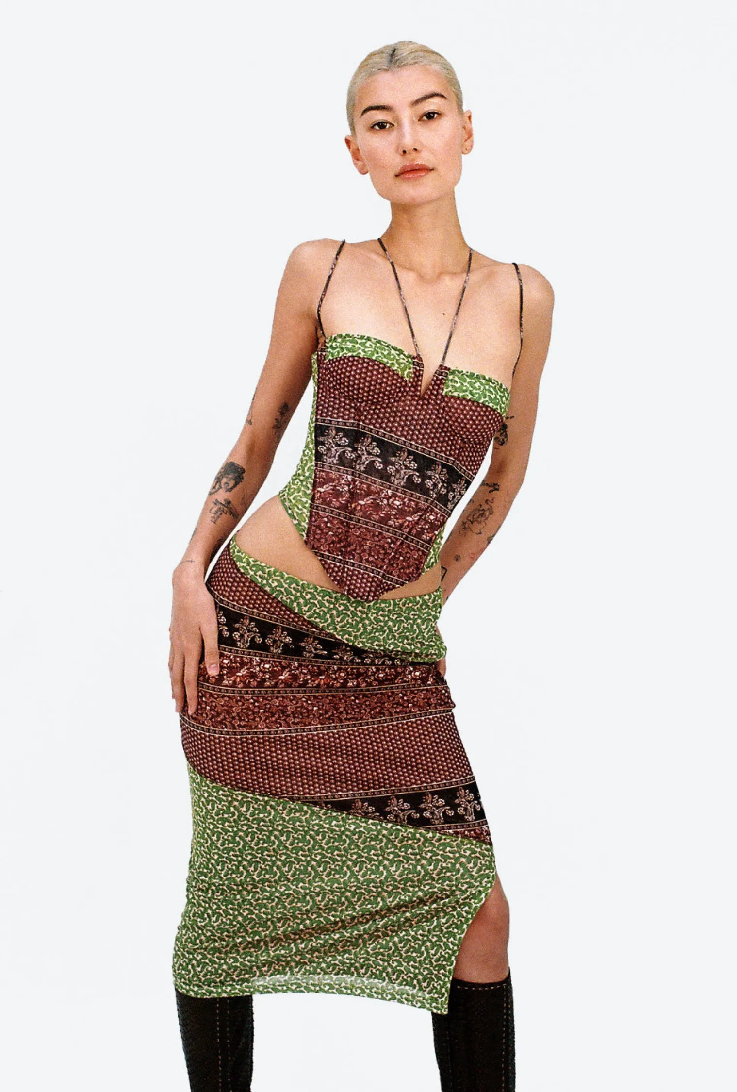 APHEX CORSET - PINOT PAISLEY sold by Miaou