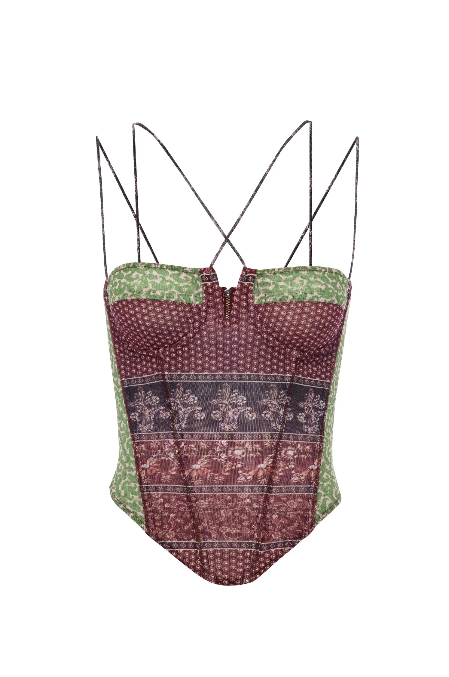 APHEX CORSET - PINOT PAISLEY sold by Miaou product image thumbnail 2