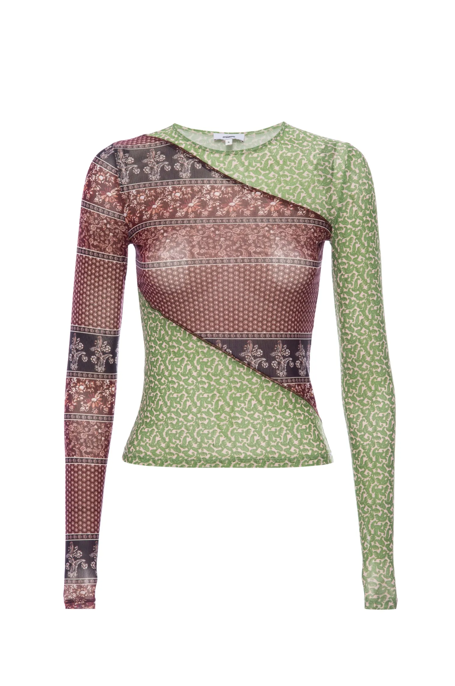 LONG SLEEVE TEE - PINOT PAISLEY sold by Miaou product image thumbnail 2