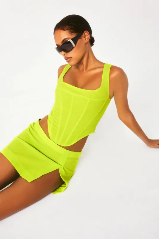 CAMPBELL CORSET - NEON LIME sold by Miaou