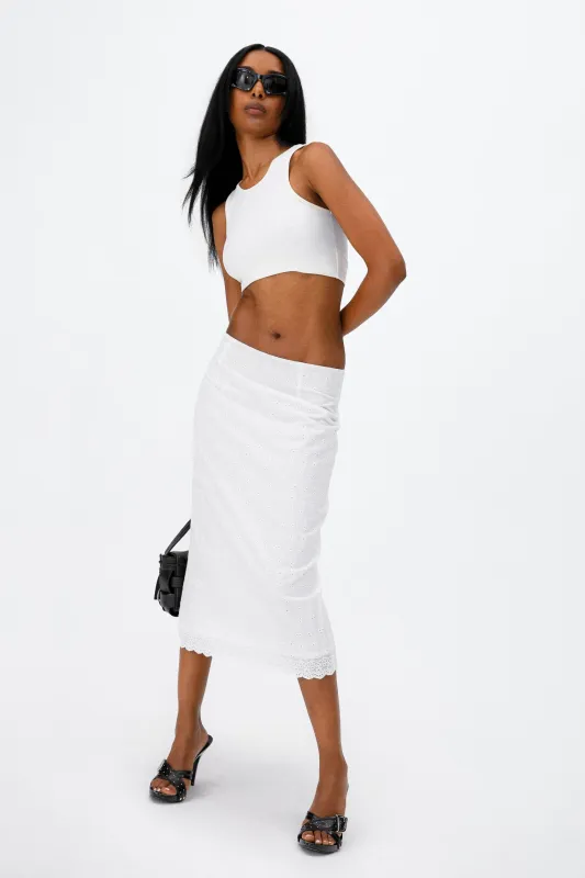 MONI SKIRT - WHITE sold by Miaou