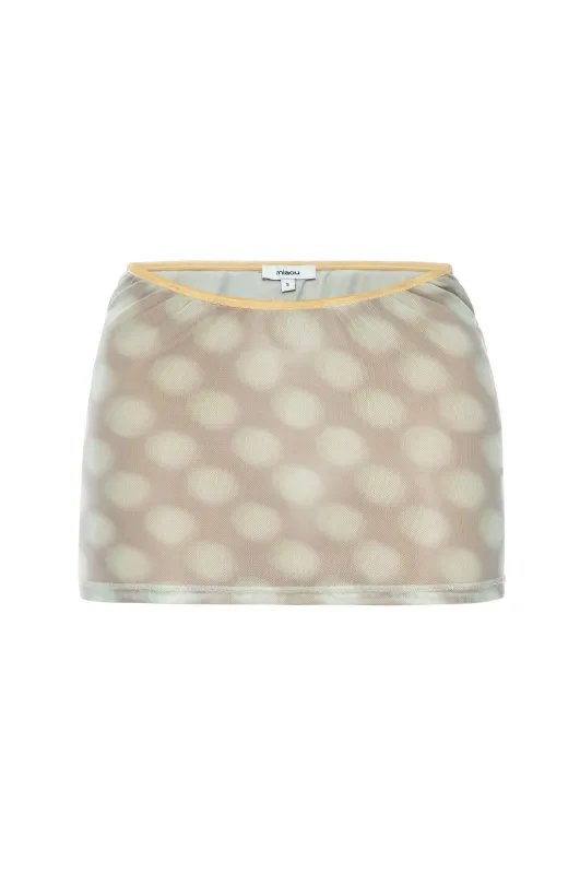 ELEKTRA SKIRT - MINT BLURRED DOT sold by Miaou