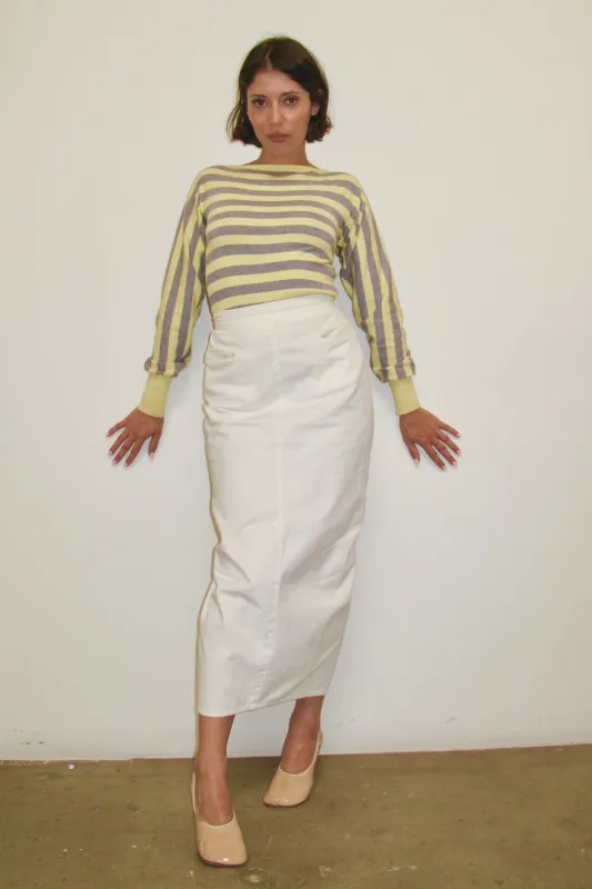 KATHARINE HAMNETT COTTON PENCIL SKIRT sold by Miaou