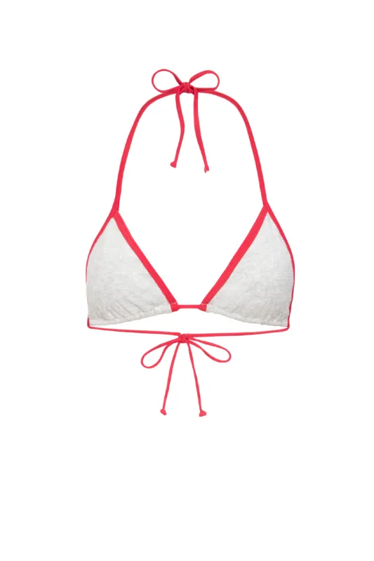 KAUAI BIKINI TOP - HEATHER GREY sold by Miaou